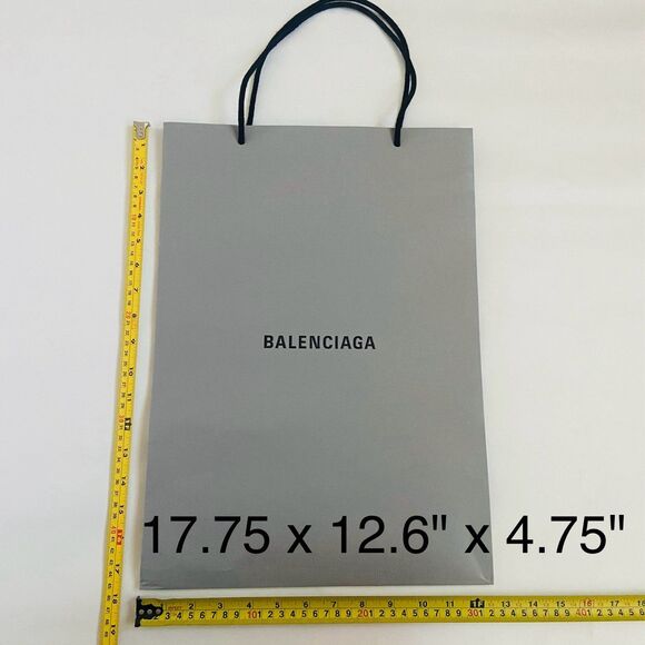 Balenciaga Paper Shopping Bag - grey (17.75 x 12.6" x 4.75") - Picture 1 of 4